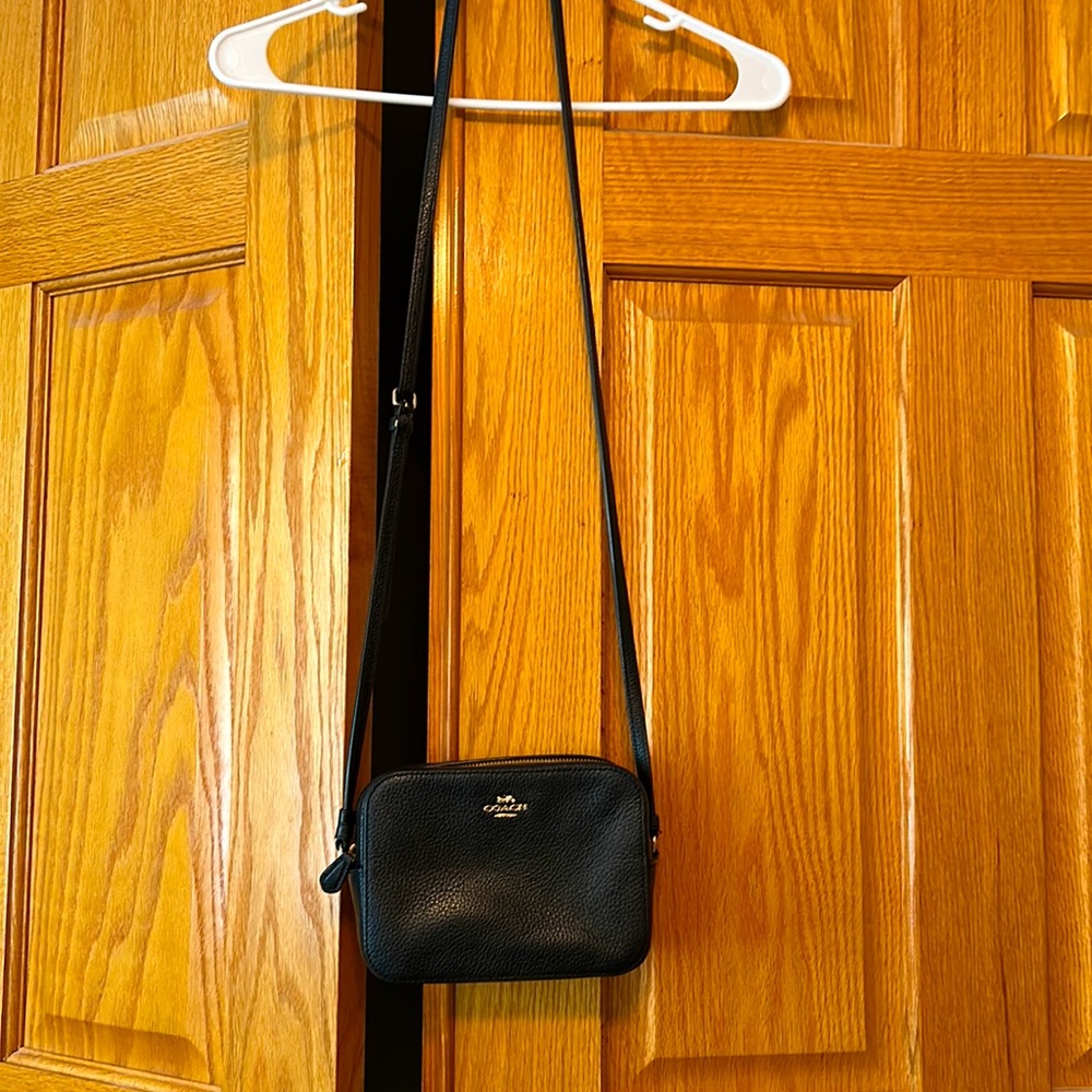 Coach black crossbody purse